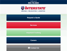 Tablet Screenshot of moveinterstate.com